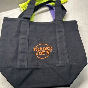 Trader Joe's Black Mini Tote Bag